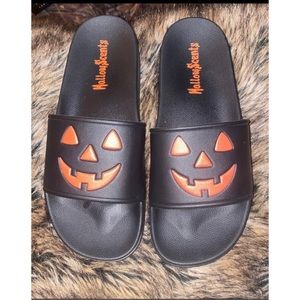 Halloween Pumpkin Jack-o-Lantern Slides Size 10